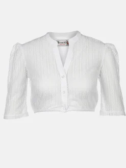 Damen Dirndlbluse mit Spitze