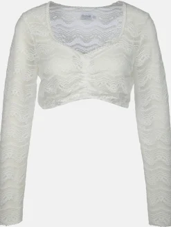 Damen Dirndlbluse mit weicher Spitze