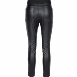 Damen Fakelederhose mit wärmendem Innenfutter