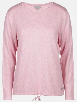 Damen Feinstrickpullover mit Kordelzug