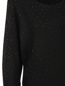 Damen Feinstrick-Shirt mit Glitzersteinchen