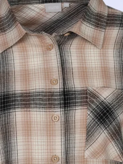 Damen Flanellbluse mit Karos