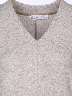 Damen Flauschshirt in melierter Optik