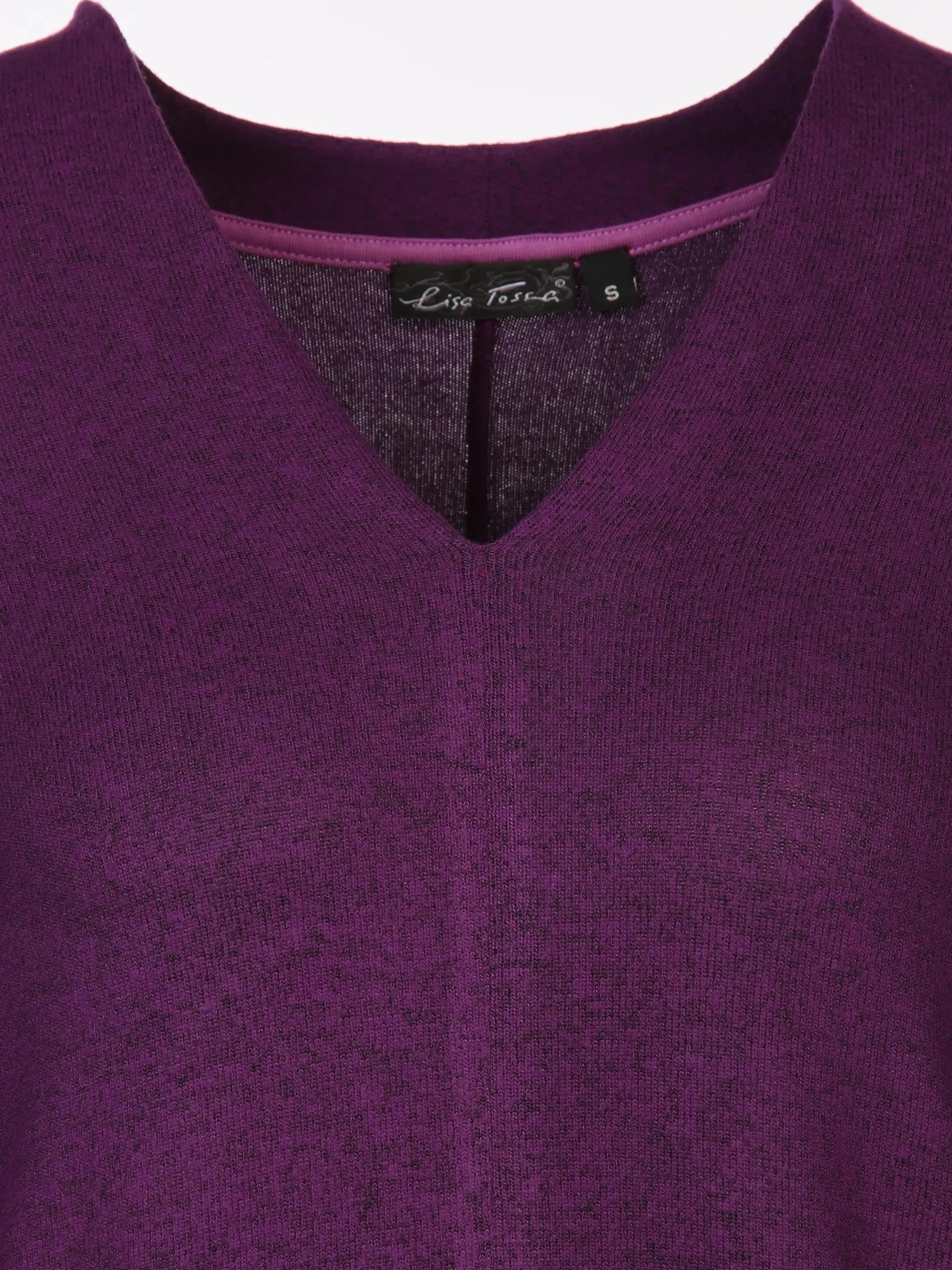 Damen Flauschshirt in melierter Optik