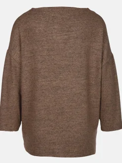 Damen Flauschshirt mit 3/4 langem Arm