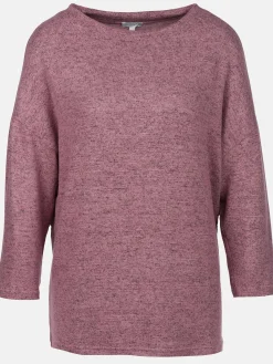 Damen Flauschshirt mit 3/4 langem Arm