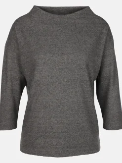 Damen Flauschshirt mit 3/4 langem Arm