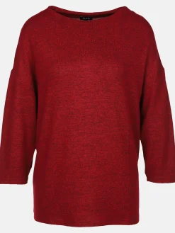 Damen Flauschshirt mit 3/4 langem Arm