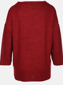 Damen Flauschshirt mit 3/4 langem Arm