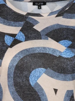 Damen Flauschshirt mit Alloverprint