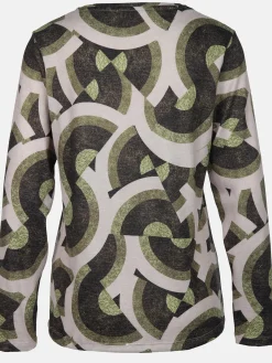 Damen Flauschshirt mit Alloverprint