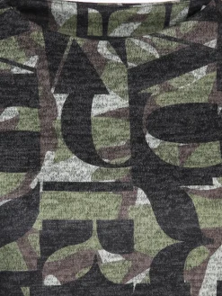 Damen Flauschshirt mit Kelchkragen