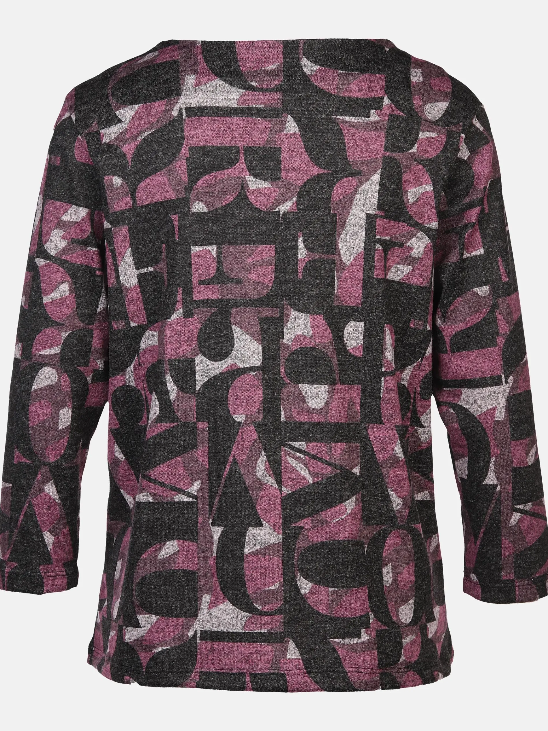 Damen Flauschshirt mit Kelchkragen