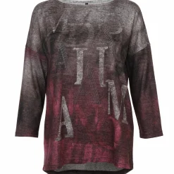 Damen Flauschshirt mit Ziernieten