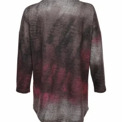 Damen Flauschshirt mit Ziernieten