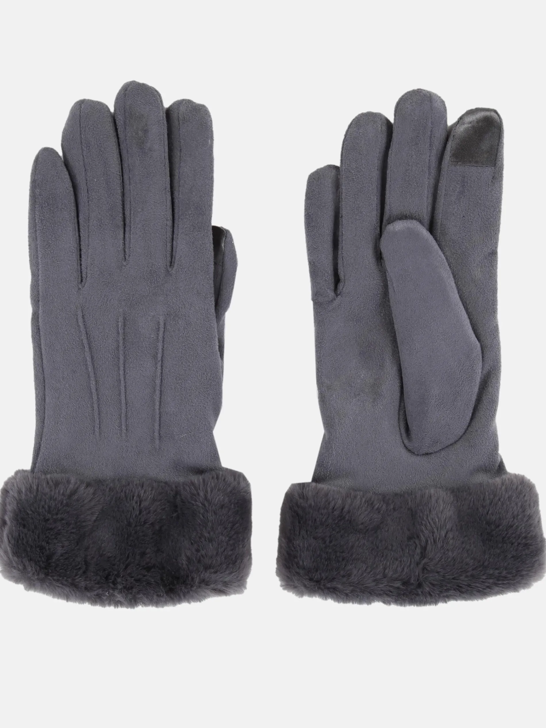 Damen Handschuhe mit Kunstpelz