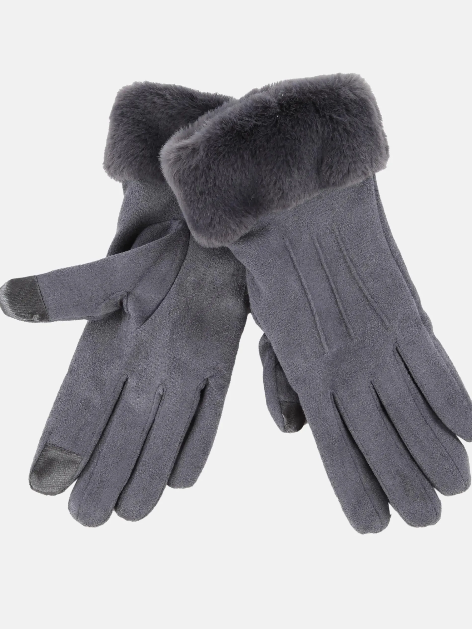 Damen Handschuhe mit Kunstpelz