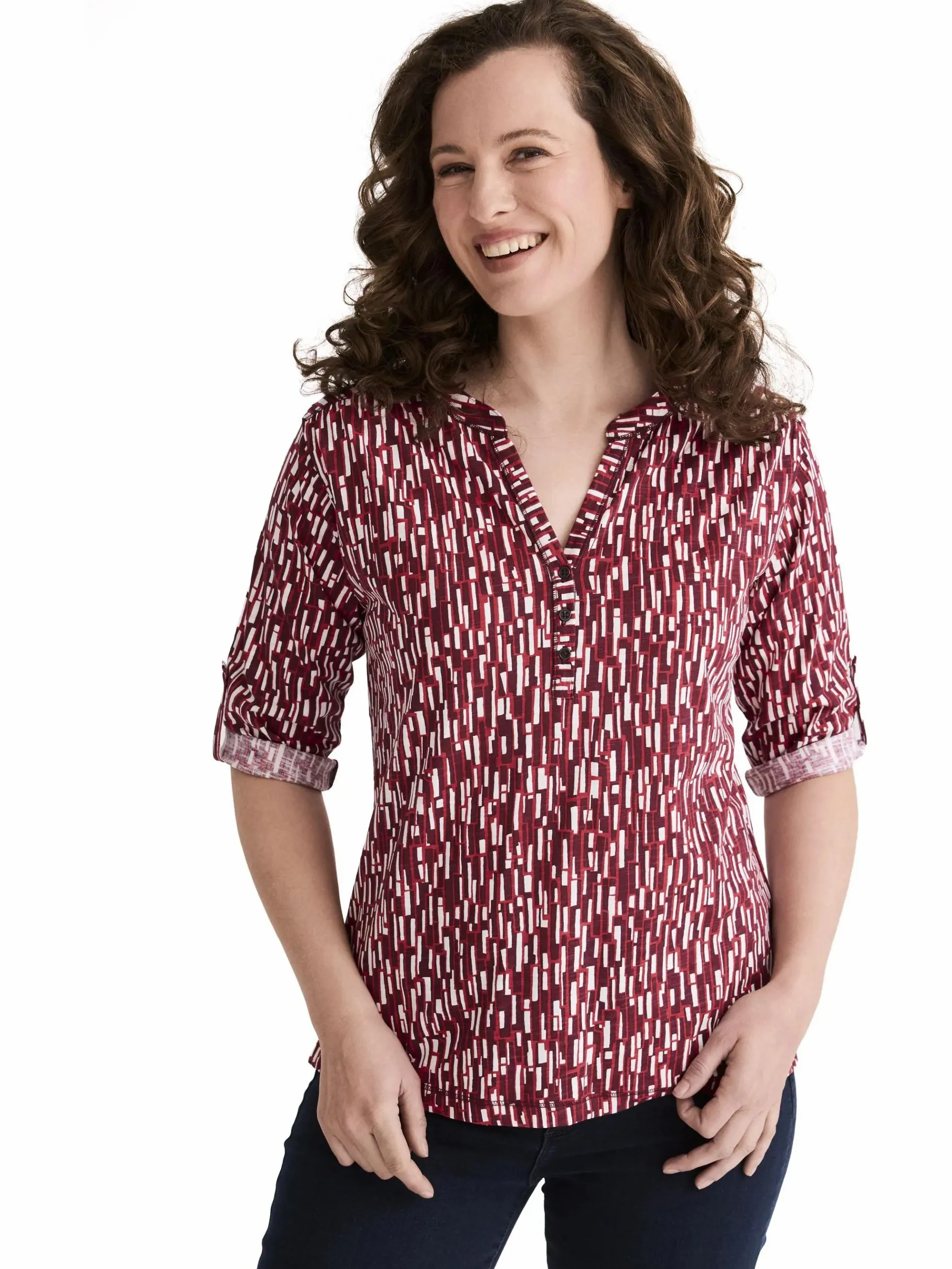 Damen Henleyshirt "Marie"