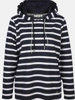 Damen Hoodie im Streifenlook