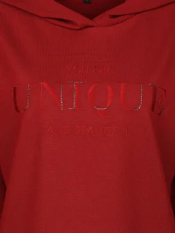 Damen Hoodie mit Stickerei und Pailletten