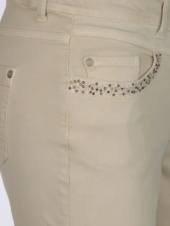 Damen Hose mit Glitzersteinchen