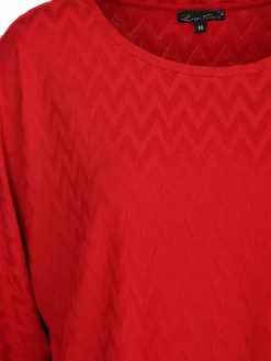 Damen Jacquard Shirt mit 3/4 Arm