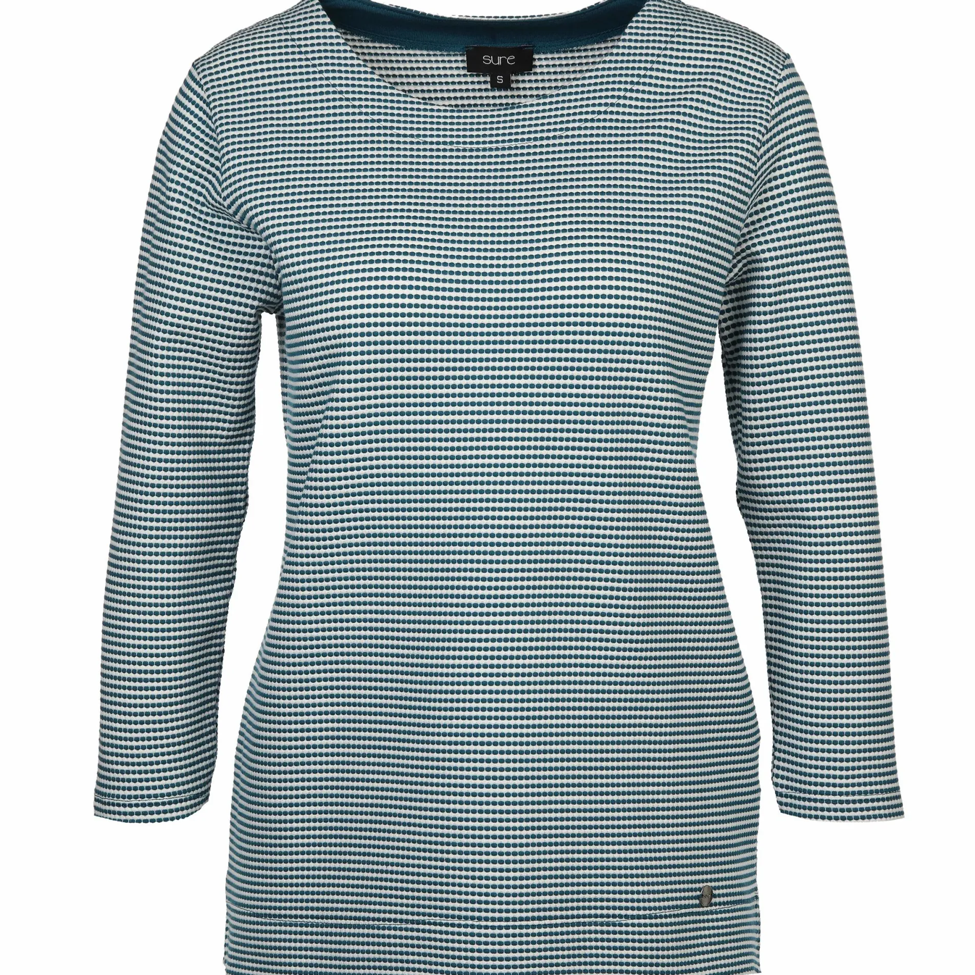 Damen Jacquard Shirt mit 3/4 Arm