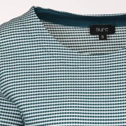 Damen Jacquard Shirt mit 3/4 Arm