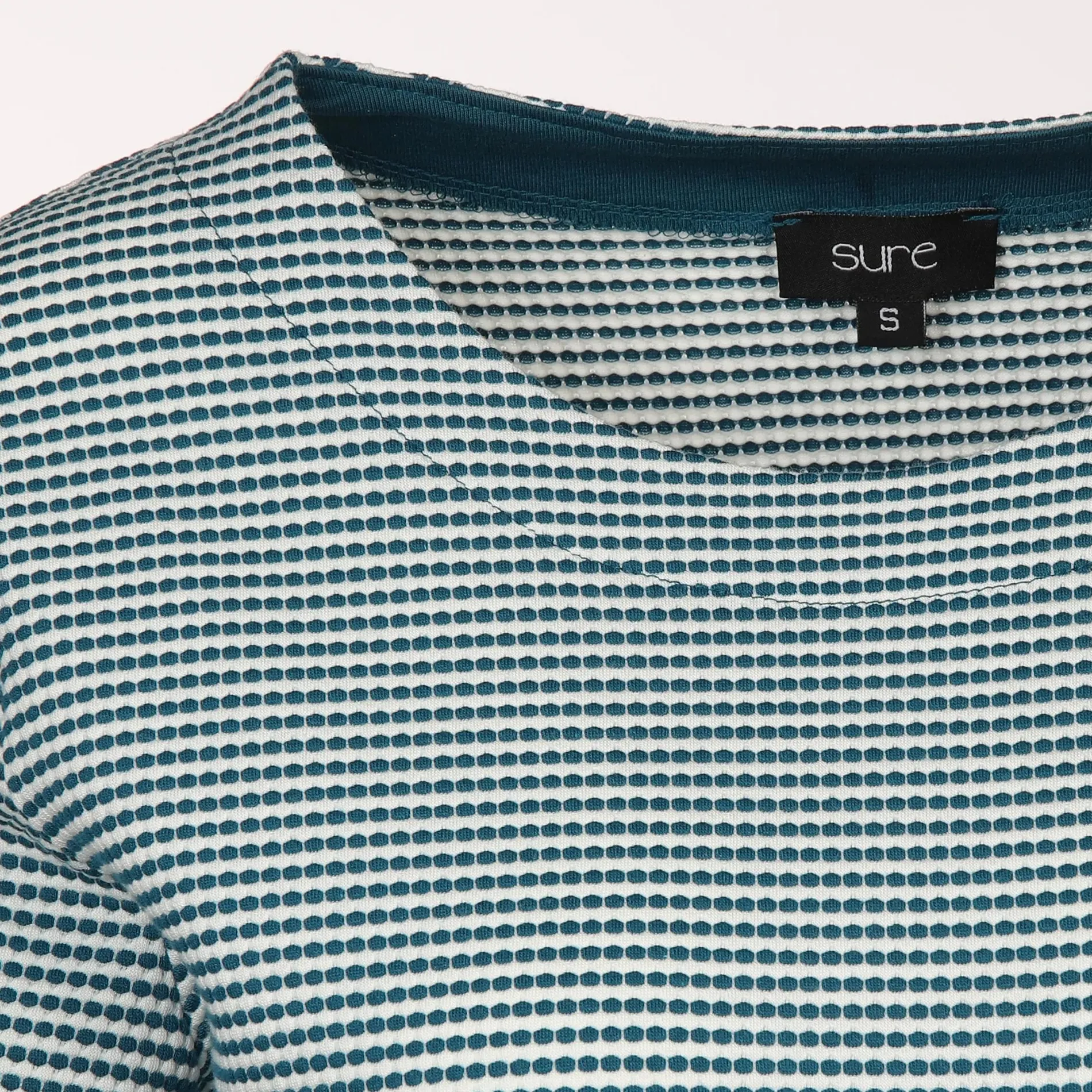 Damen Jacquard Shirt mit 3/4 Arm