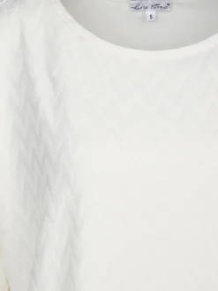 Damen Jacquard Shirt mit 3/4 Arm