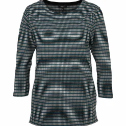 Damen Jacquard Shirt mit 3/4 Arm