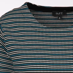 Damen Jacquard Shirt mit 3/4 Arm