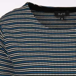 Damen Jacquard Shirt mit 3/4 Arm