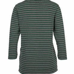 Damen Jacquard Shirt mit 3/4 Arm