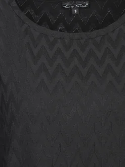 Damen Jacquard Shirt mit 3/4 Arm