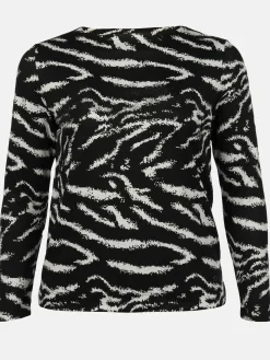 Damen Jaquard Sweatshirt