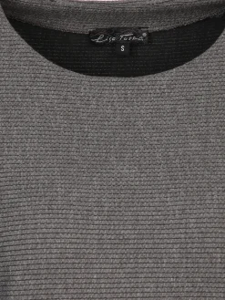 Damen Jaquard-Shirt mit Ripp-Struktur