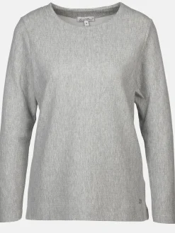 Damen Jaquard-Shirt mit Ripp-Struktur