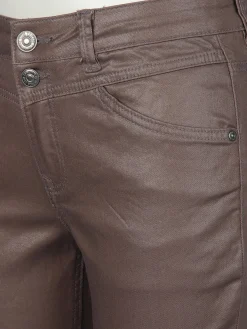 Damen Jeans mit glänzender Oberfläche