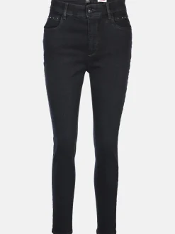 Damen Jeanshose mit Strasssteinchen