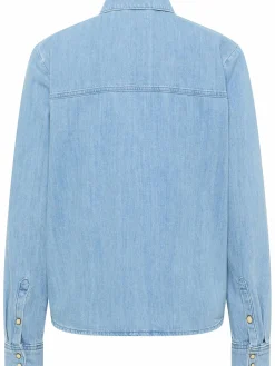 Damen Jeansshirt "Sedana" mit aufgesetzten Brusttaschen