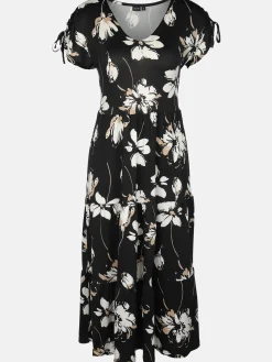 Damen Jerseykleid mit Alloverprint