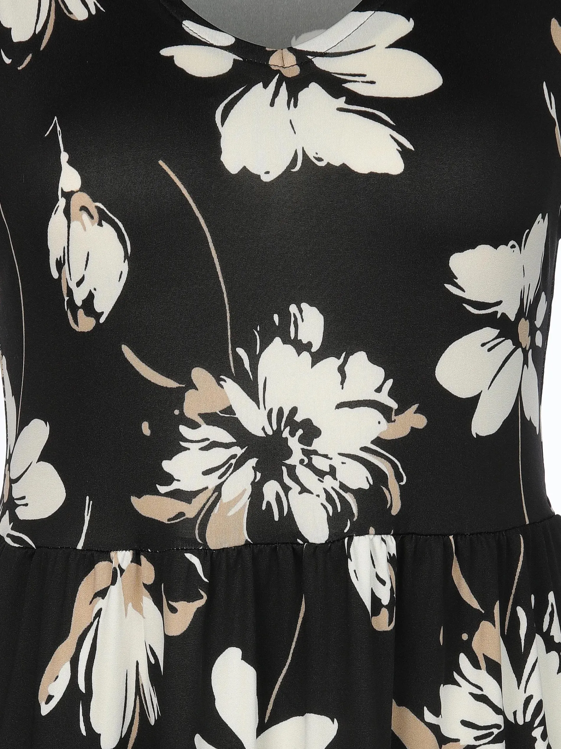 Damen Jerseykleid mit Alloverprint