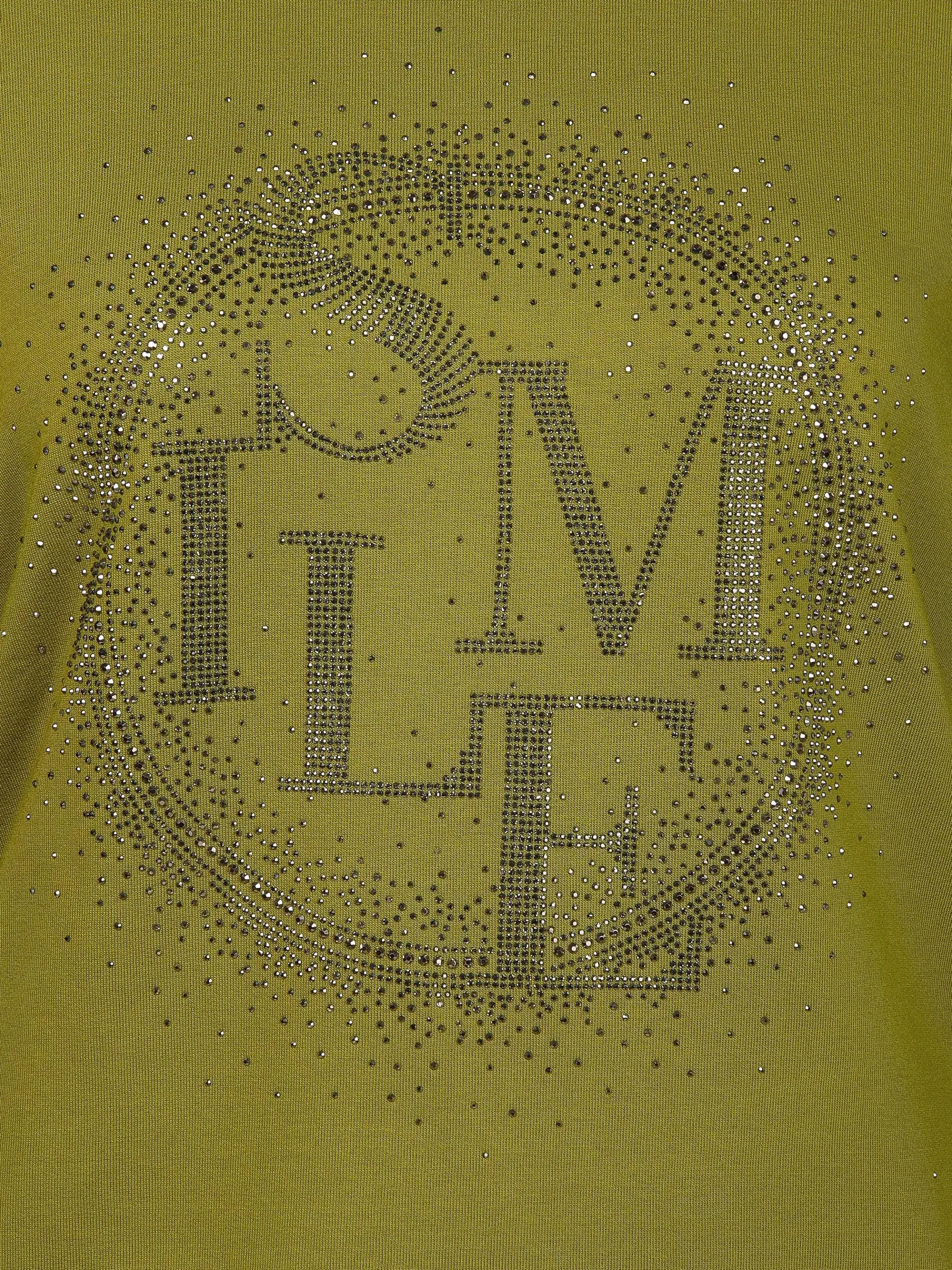 Damen Langarmshirt mit Glitzernieten