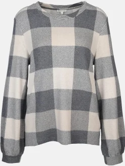 Damen Leichtpullover im Karodessin