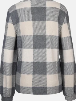 Damen Leichtpullover im Karodessin