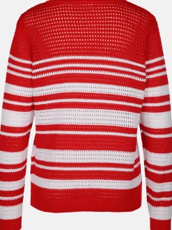 Damen Lochstrickpullover