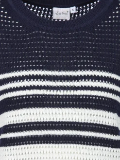 Damen Lochstrickpullover