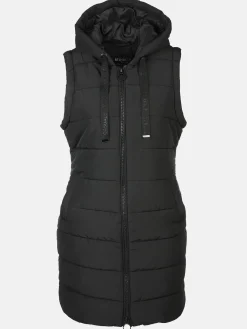 Damen Longweste mit Kapuze