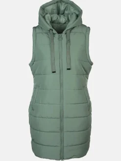 Damen Longweste mit Kapuze